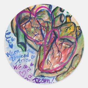 Etiquetas Personalizadas do Poema de Amor Zombie