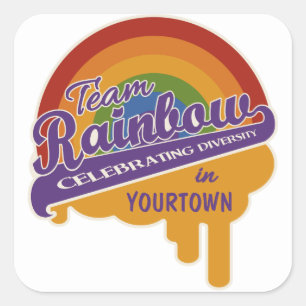 Etiquetas personalizadas do Rainbow