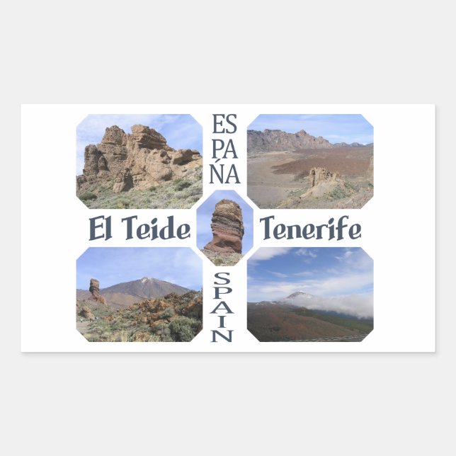 Etiquetas personalizadas El Teide (Frente)