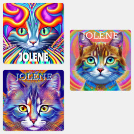 Etiquetas Personalizadas | Gato Místico Único