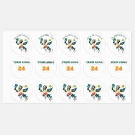 Etiquetas Personalizadas para Clube de Pickleball