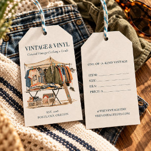 Etiquetas Personalizadas para Loja de Roupas Vinta