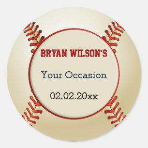 Etiquetas personalizadas tema do basebol do