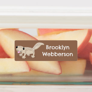 Etiquetas Personalizado desenho animado de uma lagartixa pin