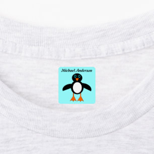Etiquetas Personalizado Pinguim Cubo