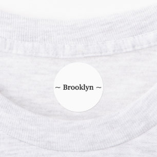 Etiquetas personalizar o nome da alteração texto branco pret