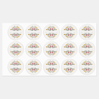 Etiquetas Personalizar Vazio de Seasoning Spice Herb Pastel