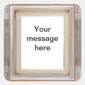 Etiquetas personalizáveis de imagem quadradas