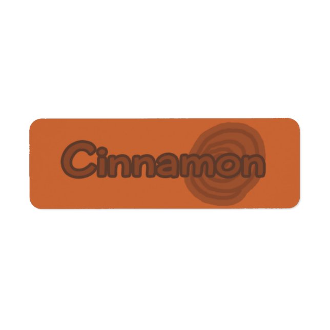 Etiquetas Personalizáveis para Folha de Canela (Frente)