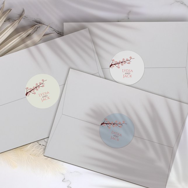 Etiquetas Picantes de Casamento de Cerejeira (Criador carregado)