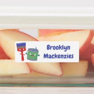 Etiquetas Pincel e desenho animado, bonitos, personalizados