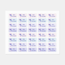 Pink Siren Kids' Name Clothing School Labels