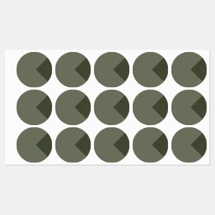 Etiquetas Pinos Minimalistas Da Pizza De Moisés Verde - Etiq