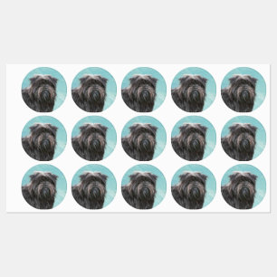Etiquetas Pintura de Affenpinscher - Arte de Cachorro Origin