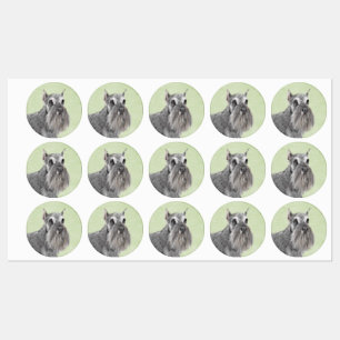 Etiquetas Pintura Schnauzer (Giant, Standard) - Arte Canina