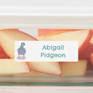 Etiquetas Pombo cartoon personalizado engraçado e curioso