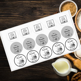 Etiquetas Potes E Pans Da Cozinha Feitos Em [Seu Nome]