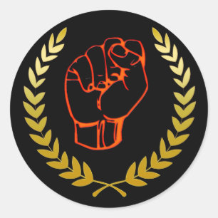 Etiquetas pretas do punho