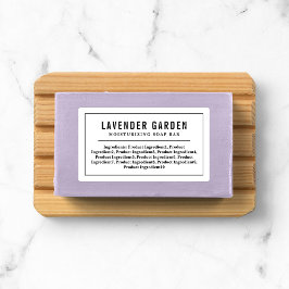 Etiquetas Produto de Lista de Ingredientes de Borda Preta e 