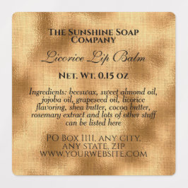 Etiquetas Produtos cosméticos impermeáveis à água, em forma