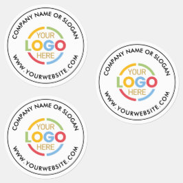 Etiquetas Promocional de logotipo preto mínimo para empresas