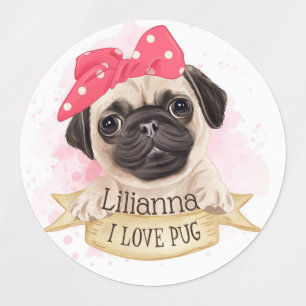 Etiquetas Pugs de Corte