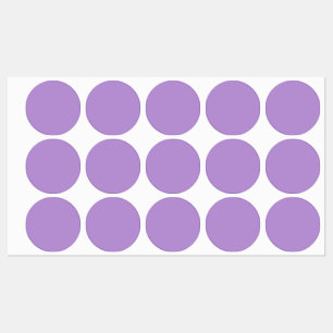 Etiquetas Púrpura pálida (cor sólida)