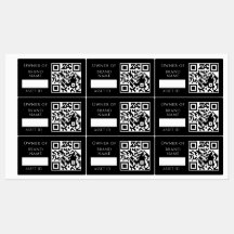 QR de Ativo Preto | Rastreamento de Propriedade Pe