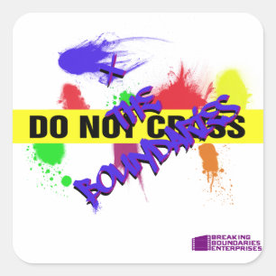 Etiquetas quadradas de DNC/XtheBoundaries,