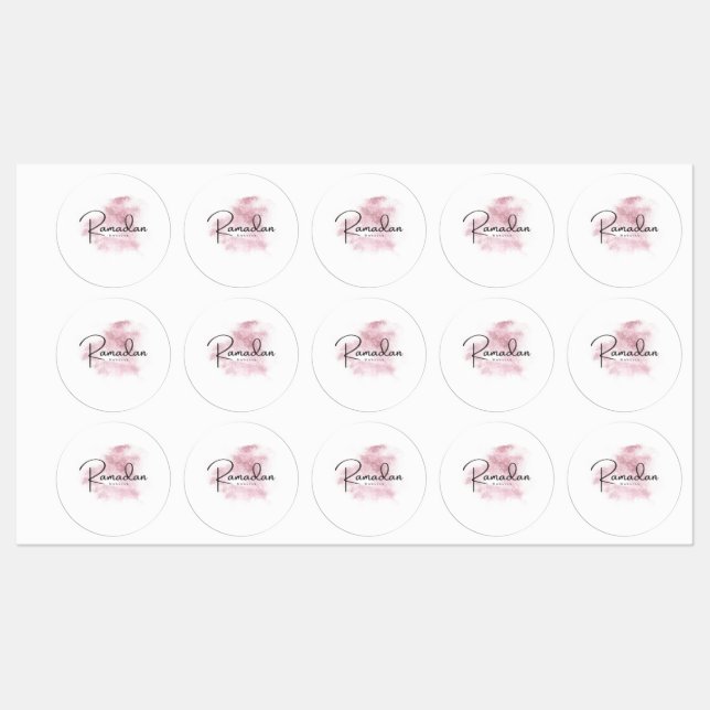 Etiquetas Ramadan Mubarak karem (Folha)
