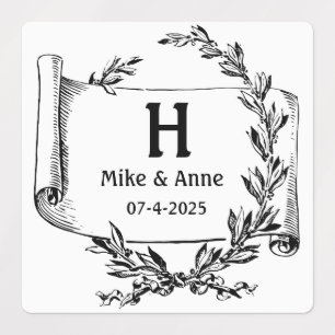 Etiquetas Ramo Monograma e Papiro