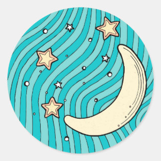 Etiquetas redondas clássicas para artesanatos do