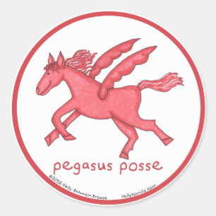 Etiquetas redondas da legião de Pegasus