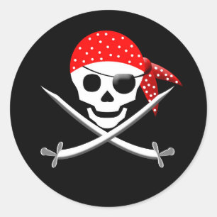 ETIQUETAS REDONDAS DO PIRATA - PARTIDO