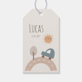 Etiquetas regalo para bebé editable 