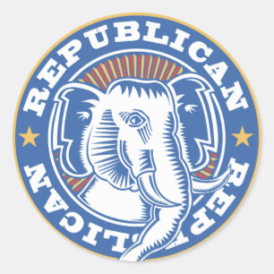 Etiquetas republicanas do elefante