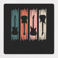 Retro Guitar Music Player Musician Guitarist Graph