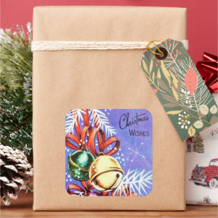 Etiquetas retros do feriado do Natal do vintage