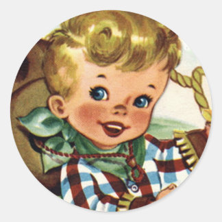 Etiquetas retros ocidentais do divertimento do