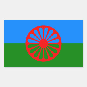 Etiquetas Romani da bandeira