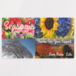 Etiquetas Rótulo adesivo/à prova d'água grande quadrado