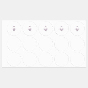 Etiquetas Rótulo adesivo/impermeável de círculo grande