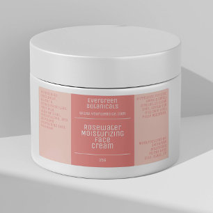 Etiquetas rótulo de beleza minimalista impermeável - rosa 