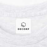 Etiquetas Rótulo de Ferro Quadrado Médio<br><div class="desc">Etiqueta com ferro quadrado médio com logotipo</div>