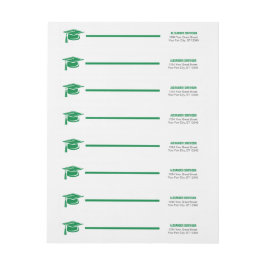 Etiquetas Rótulo de Formatação de Boné Verde Negrito