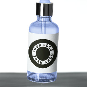 Etiquetas Rótulo de Frasco branco protetor impermeável w Log