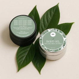 Etiquetas Rótulo de Ingredientes Botânicos Naturais de Sage