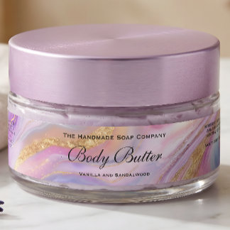 Etiquetas Rótulo de Pote de Manteiga Corporal Cosméticos Hol