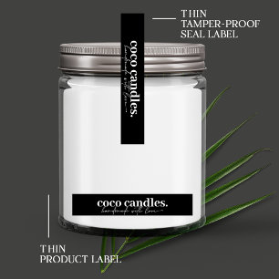 Etiquetas Rótulo de selo à prova de tampa fina