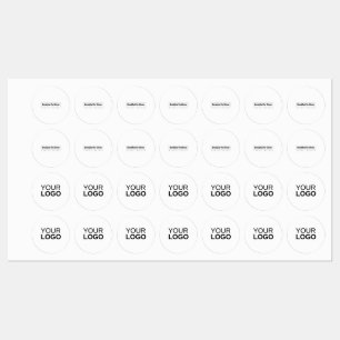 Etiquetas Rótulo de Vestuário de Círculo Pequeno